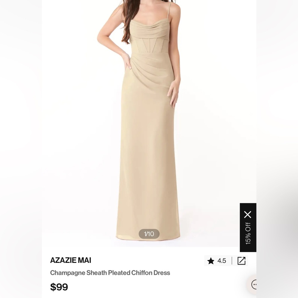 Champagne Azazie Dress
